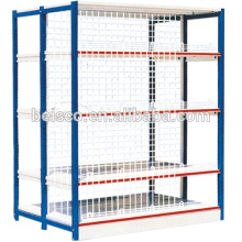 Shelving shop/wall display units/stainless steel shelving